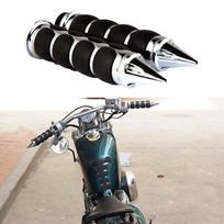 Universal 7/8'' 22mm Handlebar Hand Grips For Honda Yamaha Suzuki Kawasaki Ninja 250 500 ZX6 ZX7 ZX9 ZX10 Motorcycle black