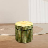 Sulenkiama saugojimo osmanų kojų atrama kėdutė žaislų dėžė sėdynė komoda miegamajam biurui Watermelon white