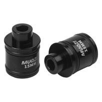 Axle Conversion Adapter for Bicycles 15mm to 9mm Quick Release Compatibility Black  15 turn 9 black