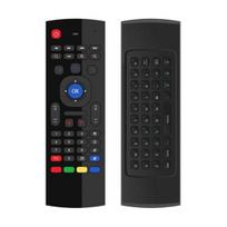 MX3 2.4G Wireless Remote Control Air Mouse Keyboard for X96 H96 Android TV Box Backlight black