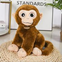 Baby Soft Gift Animal Cartoon Big Eyes Monkey Children Plush Toy 17cm 0.15kg brown