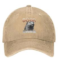 Bobr Bober Kurwa Denim Baseball Cap Fun Animal Unisex-Teens Trucker Hat Spring Fashion Tennis Skate Wholesale Baseball Caps One Size beige