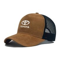 Automobilio logotipas Lauko sporto laisvalaikio apsaugos nuo saulės kepurė Kvėpuojanti beisbolo kepurė Skirta Toyota Chr Rav4 Yaris Camry Highlander Auris Prius TRD WH8 brown