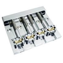 Suderinamas su Hipshot Fender 4 stygų sunkiųjų darbų bosiniu tilteliu 5 skylių bosinių stygų plokštelė Fender (Chromuotas 1PC Hipshot Bass Bridge gray