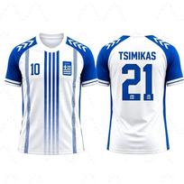 Graikijos nacionalinės futbolo rinktinės marškinėliai Tsimikas Charisteas Bakasetas Tzolis Kvėpuojantys futbolo viršutiniai drabužiai Spausdinti Paplūdimio marškinėliai Vyrams Moterims Gerbėjams XL
