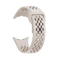 Silicone watch band for Google Pixel Watch 5/4/3-45mm, perforated design for breathability pilka spalva