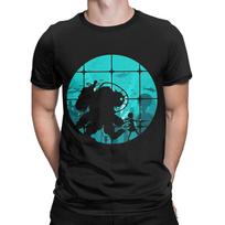 bBioshock big daddy and little sister Graphic 100% Cotton T-Shirt bBioShock Tees Tops For Men XXL blue