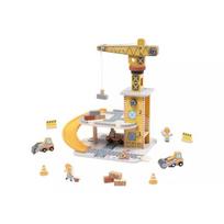 Tooky Toy: medinis uosto kranų rinkinys