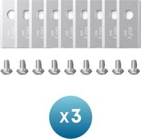 Anker Eufy Replacement Blade Set: 3x (9 Lawn Mower Blades and 9 Screws) Compatible E15/E18