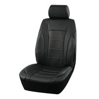 Juodi universalūs automobilio sėdynių užvalkalai, odos sujungimas, anglies pluošto automobilių priedai, salono sėdynės apsauginė pagalvėlė 2 pcs black