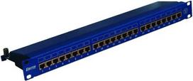 Emiter NET Panel 19", 24xRJ45 STP cat.6 (1U) with shelf, blue DCN/PPFA674EKS248C6