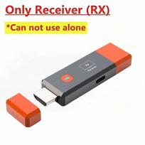 Belaidis HDMI vaizdo siųstuvas ir imtuvas, ilgiklis, TV priedėlis, dongle adapteris, skirtas PC, kamerai, nešiojamam kompiuteriui į projektorių, monitorių, televizorių ONLY RX
