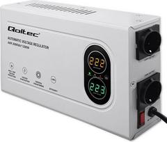 Qoltec Automatyczny Stabilizator napięcia AVR 2000VA | 1200W | Compact | Toroidalny transformator