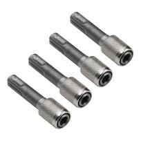 4pcs Adapter 6.35mm Hexagonal Shank Bit Holder Converter Fit for Hammer Impact Drill and Earth Drill Enhances Efficiency