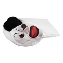 M-Modern-Halloween Terrifier Mask Killer Clown Mask Scary Joker Costume Halloween Horror Creepy Mask For Adult Men Women balta