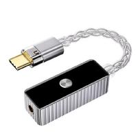 Auditory Decod USB C Ausinių Stiprintuvas 3.5mm Lossless Garsas Išmaniesiems Telefonams ir PC C Tipo žalia