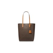 MICHAEL KORS petinė rankinė Sinclair Classic Didelės talpos Presbyopic Spalvų blokavimas Dengtas drobės Poliesterio pluošto Rankinė Rankinė Pirkinių rankinė Didelė ruda