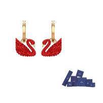 Swarovski gulės auskarai moterims One Size-Original brand box (color random) raudona