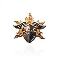 Baldur's Gate 3 Class Badge Set: Paladin, Rogue, Wizard, Bard, Sorcerer, Fighter - Metal Brooch OPP beige