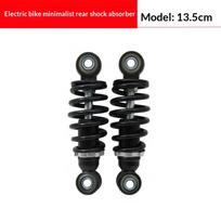 Elektrinio dviračio galinis amortizatorius Patvarus spyruoklinis slopinimas Atsparus korozijai E-dviračiui Ilgų kelionių važiavimo priedai 22cm 2pcs black