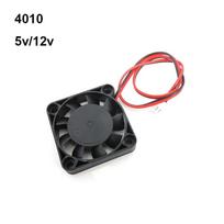 DC 5V 12V 4010 40x40x10MM aušinimo ventiliatorius išcentrinės turbinos pūstuvo alyvos skysčio guolis 7500 aps./min 3D spausdintuvui 4010 5V gray