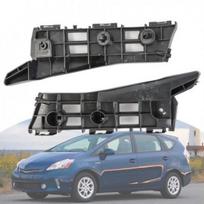 For 2010-2015 Toyota Prius Bumper Fender Brackets Support Beam Front 2PCS black