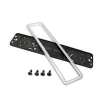 Automobilio valstybinio numerio rėmas Transporto priemonės numerio laikiklis Automobilių priedas 53,5x13,5x1cm EU juoda