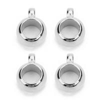 100pcs CCB Big Hole Beads 6/8/10mm Loose Spacer Beads With Hanging Clasp For Jewelry Making DIY Necklace Bracelets Accessories 6mm white