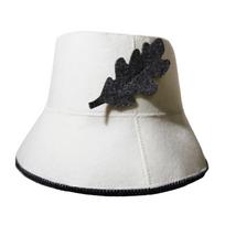 Sauna Felt Hat Versatile Comfortable to Wear Vaporarium Hat for Bathing Men Women balta