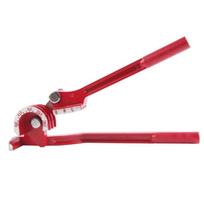 Ergonomic Leverage Handle Manual Pipe Bender 3 Size Compatibility 1/4 5/16 3/8Inch Soft Metal Tubes Bending Hand Tool red