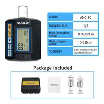 Shahe Torque Wrench Digital 1/4'' 3/8'' 1/2 '' Torque Spanner Bike Set Digital Torque Adapter Car Bike Repair Hand Tools ANC-135 blue