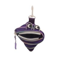Mini Coin Purse Cute Big Mouth Coin Pouch Fun Zippered Coin Bag for Earbuds Lipstick Trendy Bag Accessory violetinė