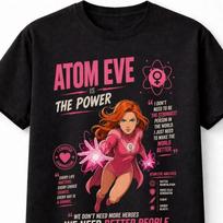 Atom Eve Invincible Superhero Graphic TShirt Comic Fan Unisex TShirt XL pink