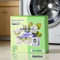 Pear Pond Universal Washing Machine Drum Cleaner - Powerful Descaler & Oxygen Cleaning Block for Maintenance black