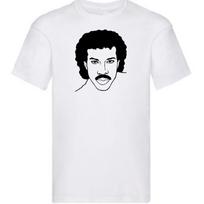 LIONEL RICHIE artwork white T-shirt Unisex short sleeve All sizes XZ710 M black