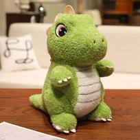 25-45Cm Cute Big Eyes Dinosaur Plush Doll Cartoon Stuffed Animal Dino Toy Soft Sleep Pillow Christmas Gift 25cm žalia