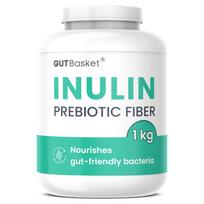 Gutbasket Pure Inulin Prebiotic Fiber Powder (1 kg) - Prebiotic Fiber for Gut Health & Digestive Wellness - Vegan, Non-GMO, Gluten-Free - Perfect
