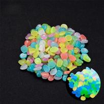 1200Pcs Glow in The Dark Stones Glow Pebbles for Outdoor Garden Luminous Pebbles Fish Tank Rocks Glow Stones Glowing Rocks