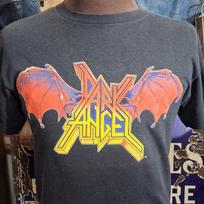 Vintage 1988 Dark Angel LA's Caffeine Machine glam rock metal concert tour 80s singles titch music fan band t shirt 40 M 120 gray