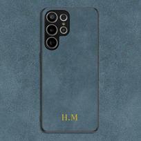 Personalise Customize Name Letter Leather Case For iPhone 16 Plus 15 14 13 12 Pro Max 11 X XR Sheepskin Cover coque funda for iPhone XS or X&Custom Name gray