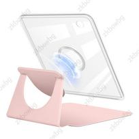 Magnetinis Nuimamas KOBO Libra Colour/Libra 2 N428 N418 7'' El. knygos dėklas 360° besisukantis 2-in-1 Akrilinis PU odos stovas Dangtelis Libra2 2021 N418 violetinė