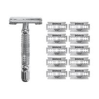 DORCO Classic Safety Razor SGA2000 + 10 Double-Edge Blades SGA2000 + 10 Double-Edge Blades white