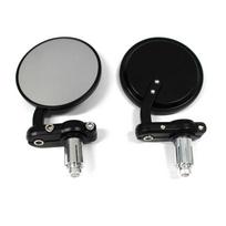 Universal Motorcycle Handlebar Bar End Rearview Mirror For Honda Cb500 Cb650r Cafe Racer For Yamaha Mt07 Mt09 Mt 09 For CB71 gray