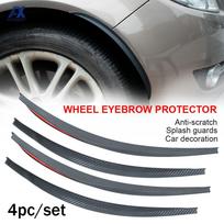 Fender Flares Purvo atvartai Arka Ratas Antakiai Lipdukai Juostelės Lipdukas Apdaila, skirta VW Passat B6 B5 B7 B8 Golf Polo Up Ameo Fox Vento black
