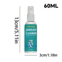 1pc All-in-One Jewelry Cleaner, Citric Acid-Based Liquid for Golden, Silver, Watches, Diamond Rings,Metal Surface, Low Odor-60ml 60ML blue