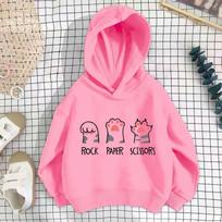 2026 Girls' Long Sleeve Hoodie Pullover Outerwear 110 cm