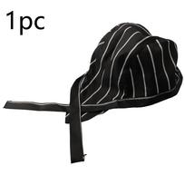Universal Chefs Hat Pirate Hat Catering Service Waiter Hats Hotel Restaurant Bakery Kitchen Work Cooking Cap black