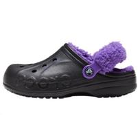 Crocs Baya Lined Fuzz Strap Clogs 'Black Purple' 20663309V 37-38 violetinė