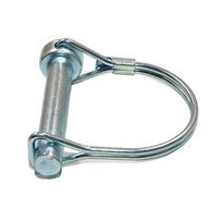 D-Type Carbon Steel Galvanized Safety Lock Pin for Trailers 5 x 40 mm gray