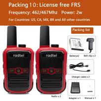 Mini Walkie Talkie Radtel RT12 Portable Two Way Radio PMR FRS Radio Comunicador Long Range Kids Walkie-Talkie for Hotel Business
